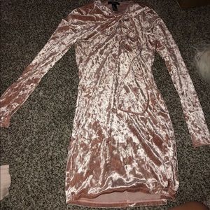 Pink Satin mini dress